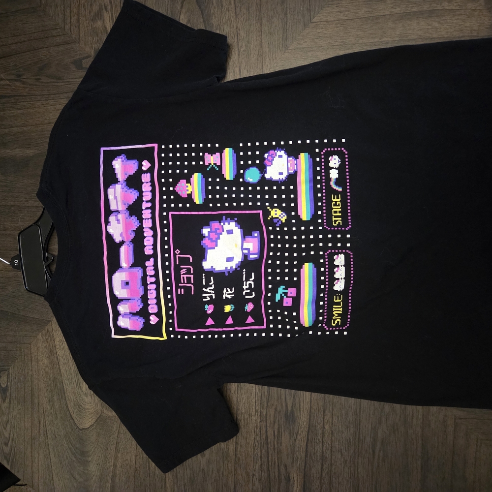 Black Sanrio Hello Kitty Graphic Tee